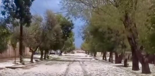 Distritos del Este los más afectados con caída de granizo