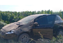 Medrano: robó un auto y huyó tras chocar y abandonar el vehículo