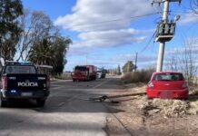 Tragedia en Chapanay: un motociclista de 19 años murió tras chocar contra un auto