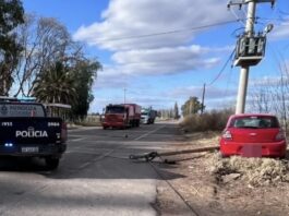 Tragedia en Chapanay: un motociclista de 19 años murió tras chocar contra un auto