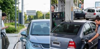 En Argentina llenar el tanque cuesta $110.000 y cargar un eléctrico $9.500 o menos